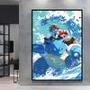 Japanese Anime Canvas Paintings  Pikachu Poster Cartoon Character Picture Bright and Clear Colors High Quality Home Decor