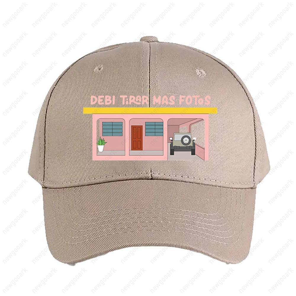 Debi Tirar Mas Fotos Pink House Aesthetic Cap Summer Women Unisex Adult Fashion Casual Adjustable Printed Baseball Caps Trucker Cap