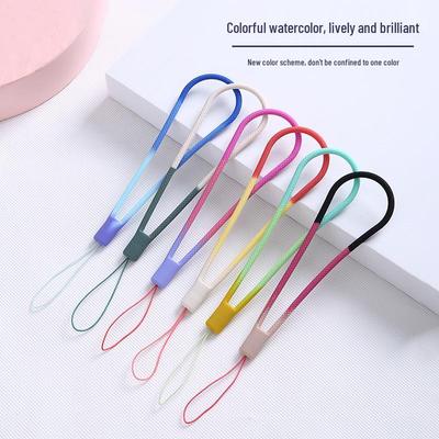 Rainbow Silicone Phone Wrist Strap with Anti-Drop Ring