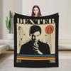 Dexter TV Show Movie Poster Blanket Flannel Spring Autumn Morgan Lightweight Thin Throw Blankets for Sofa Car Bedding Throws