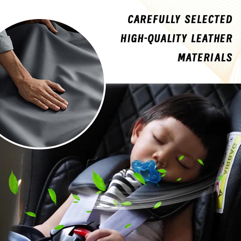 Car Center Console Cover, Leather Comfort Armrest Cover With 2 Storage Bag, Interior Car Accessories Universal Car Arm Rest Cover Pad For Car