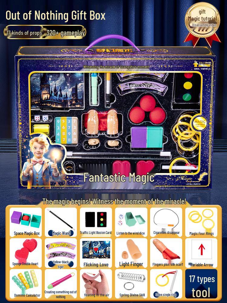 Children's Magic Tricks Gift Box Set for Boys and Girls - 2025 Children's Day