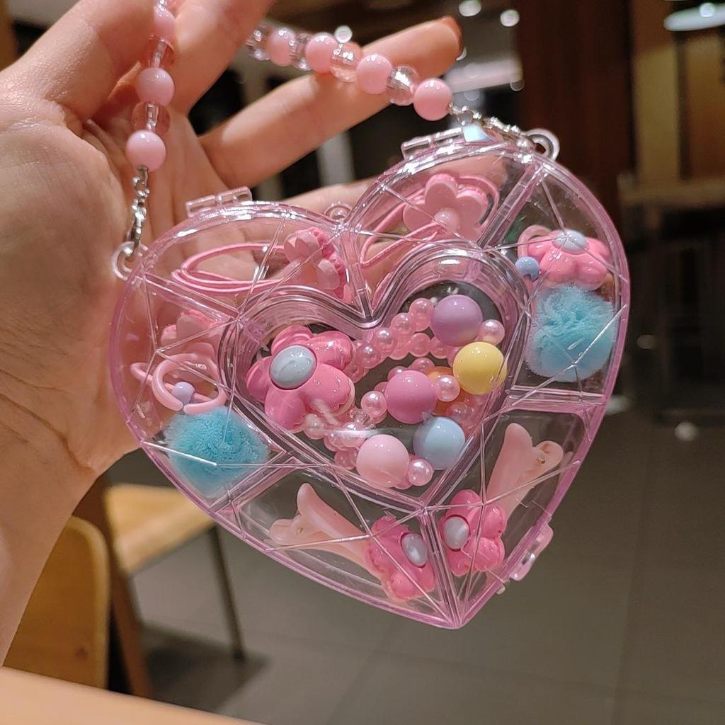 Children's Cute Cartoon Fruit Pendant Bracelet Set with Lucky Dragon - Birthday Gift Box