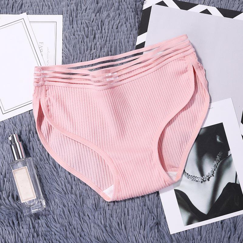 Buy Women's Cotton Panties Lace Edge Breathable Briefs Sexy Underwear