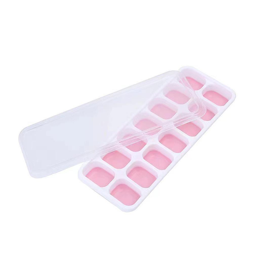 

Поддоны для кубиков льда 14 решеток силиконовые формы для кубиков льда со съемной крышкой легкосъемные для замораживателя коктейлей кухонные принадлежности розовый