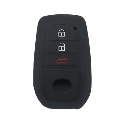 Schwarze Smart Key Hülle für Toyota Silikon Kratzfest Schlüsselhülle Zubehör für Land