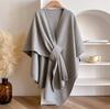 Faux Wool Shawl Wrap Unisex Cold Weather Essential Soft Warm Scarf Easy To Clean