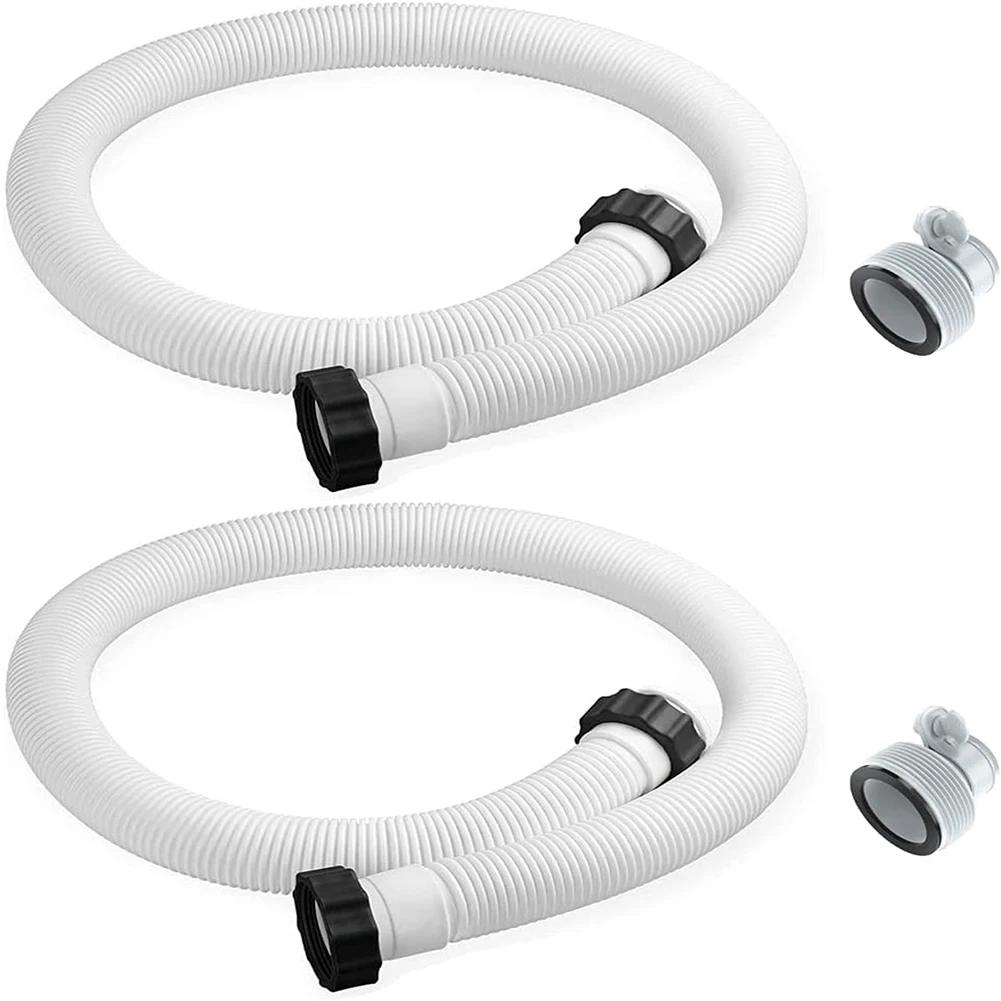 1.5in Diameter Pool Filter Pump Hose with Hose Adapters Pool Sand Filter Pump Hose for Intex Pool Sand Filter Pumps