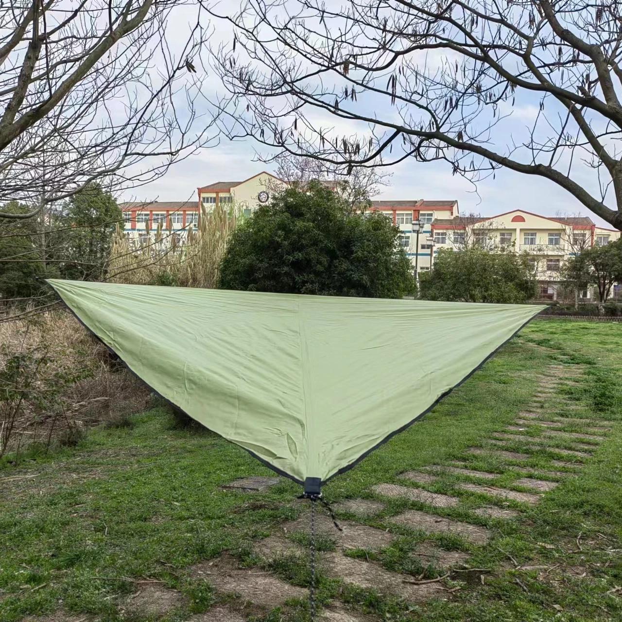 

Водонепроницаемый 3M/4M Треугольный тент для террасы и сада, тент для кемпинга, тент для плавания, тент для виндсерфинга для пеших прогулок 3x3x3m зелёный