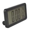 Digital Alarm Clock Portable Black Temperature Humidity Wall Mounted LCD Digital Electronic Clock for Dormitory Desktop
