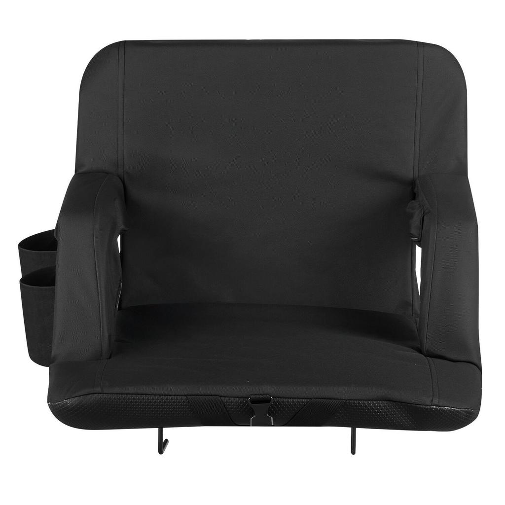 Stadium Seat, 6 Adjustable Angle Bleacher Chair, 73.66mm Cushion Stadium Seat with Back Support and Armrest, Wide Bleacher Chair with Hook Pocket
