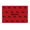 Year Of The Horse Entry Door Floor Mat Can Be Cut Silk Circle Red Festive And Dirt-Resistant Door Floor Mat Entry Door Mat