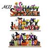 Halloween Tiered Tray Decor Happy Wooden Sign Ornaments with Pumpkin Ghost And Bat Elements for Stable Table Autumn Holiday Home Party Decorations