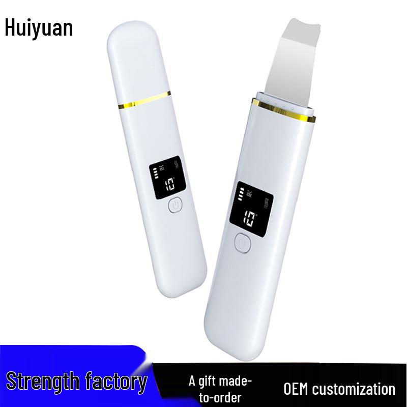 Ultrasonic Skin Scrubber: Electric Facial Exfoliator & Blackhead Remover Spatula