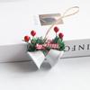 Christmas Day Decoration Double Horn Bell Showcase Christmas Tree Pendant Handmade DIY Accessories Metal Bell Pendant