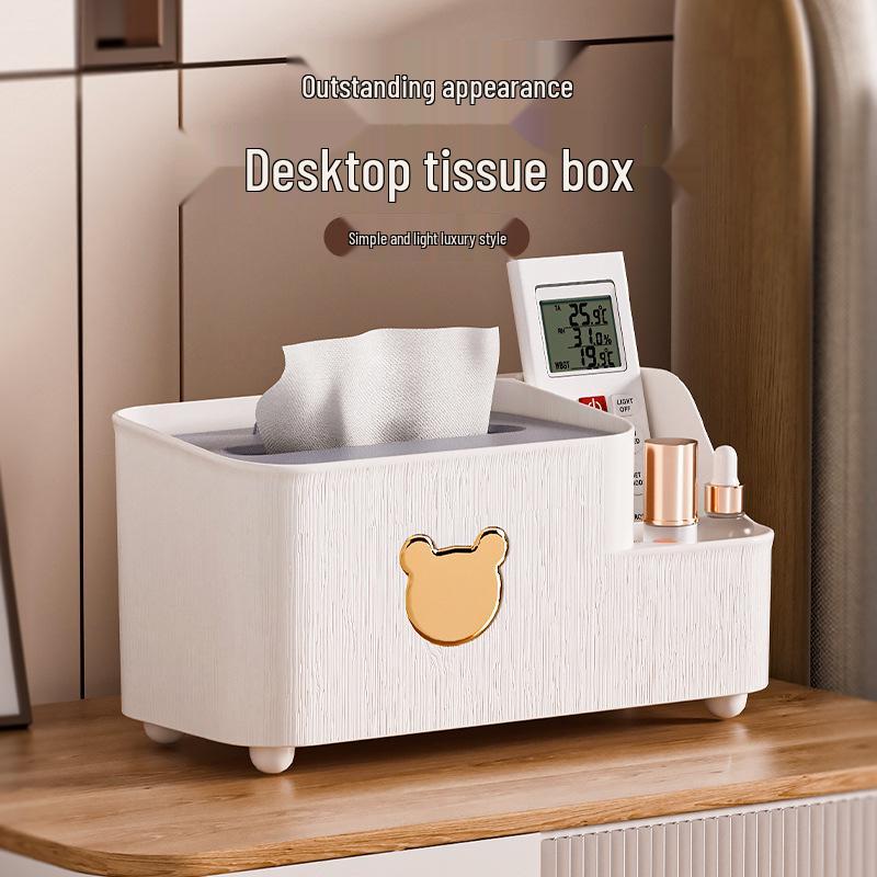 Multifunctional Cartoon Bear Tissue and Storage Box for Home