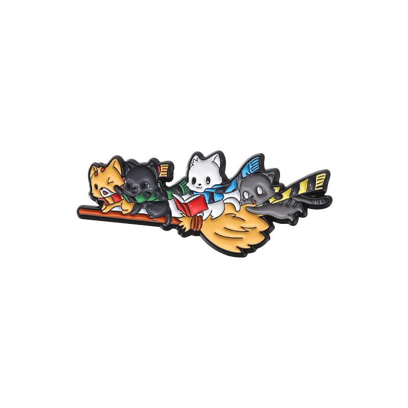 Fruit Cat Strawberry Series Enamel Pin Funny Brooch Cartoons Badge For Bags Jeans Hoodies Denim Lapel Pin Jewelry Kids Best Gift