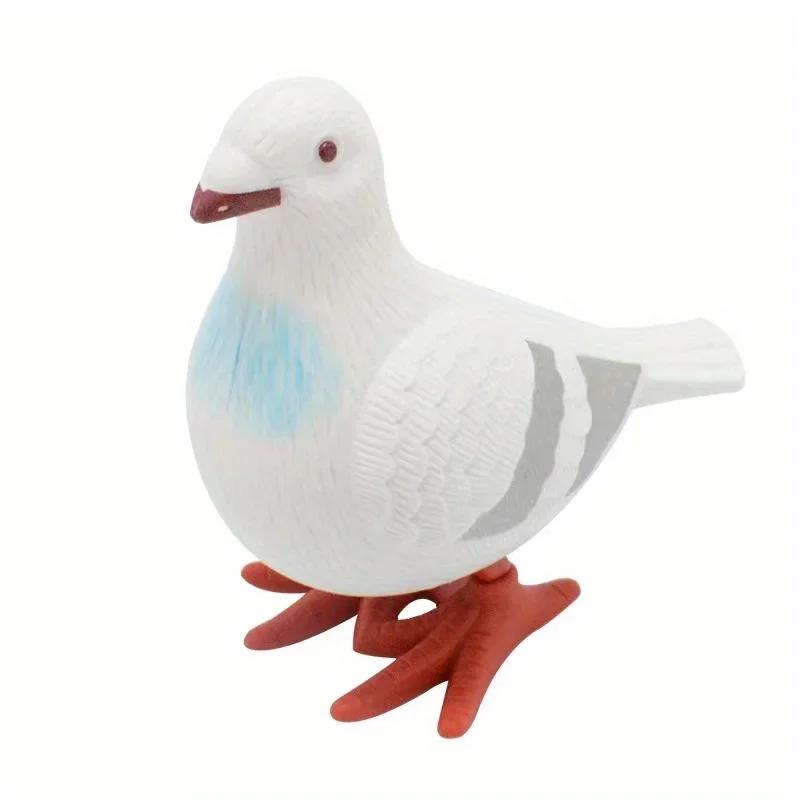 1PC Wind Up Jump Toys, Cute Clockwork Jumping Pigeon, Wind Up Simulation Animal, Jumping Animal Wind Up Toy