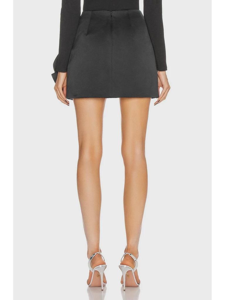 Shisanhang 2024 Summer Skirt: Exaggerated Bow, Crystal Accent, Slit Detail, Short Style