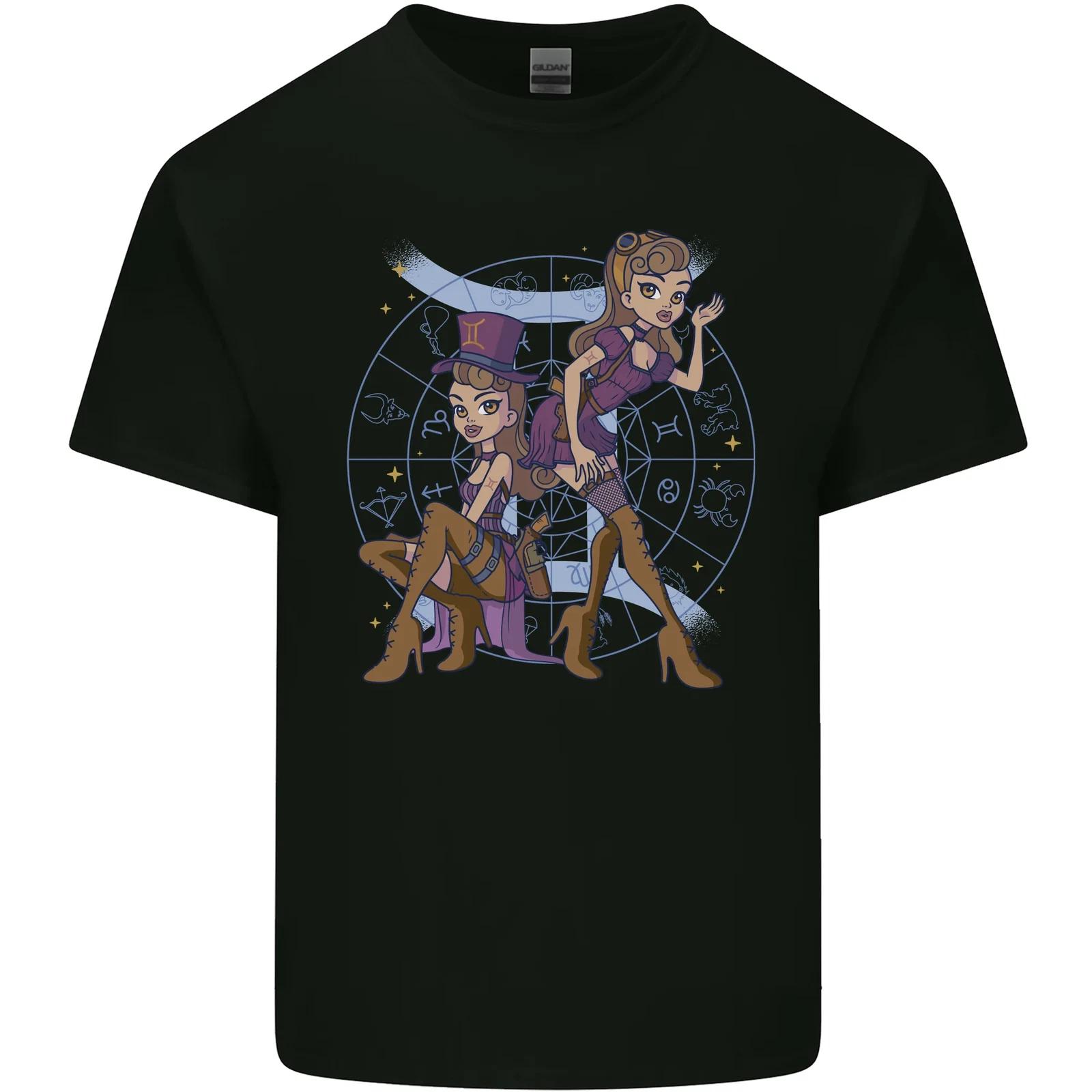 Gemini Star Sign Zodiac Astrological Kids T-Shirt Childrens 2XL