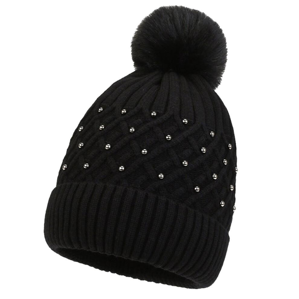 Women's winter knit beanie Warm knit beanie for women Knitted hat Riding knitted hat