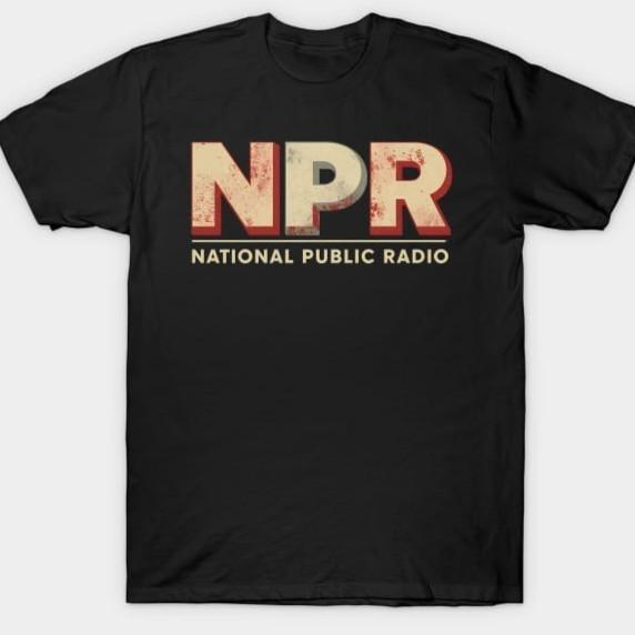 Rare Vintage Distressed NPR Public Radio T-shirt M