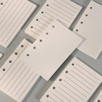M5 40Sheet Loose Leaf Notebook Refill Spiral Binder Inner Page Weekly Monthly To Do Line Dot Grid Inside Paper Stationery