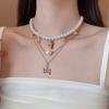 Stylish Beaded Shell Starfish Necklace for Women - Chic Clavicle Chain with Unique Design
