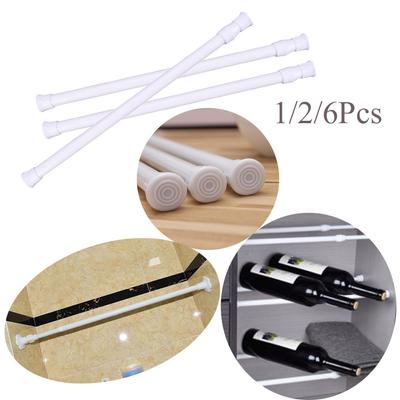 Adjustable Extendable Rod Useful Curtain Telescopic Pole Durable Extendable Sticks Spring Load Loaded Hanger Bathroom Products