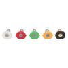 5PCS Pressure Washer Nozzle Big Fan Shape Power Washer Nozzle Tips Rinse Jet Stream Nozzle Kit 055 1.449mm   0.06in