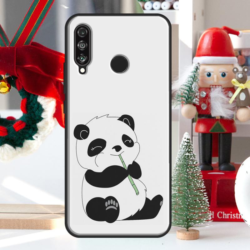 Cartoon Panda For Huawei Nova Y73 Y60 Y70 Y90 Y72 Y61 Y91 7i 8i 11i 12i 12s 9 10 SE P20 P30 P40 Lite Case