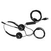 USB Headset with Headphones for Ideal for Call Online and with Mute Function Noise-Canceling Microphone, Dual-Ear PC, Centers, Telecommuting,