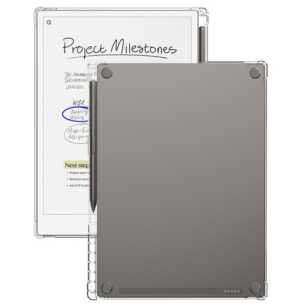 

For Remarkable Paper Pro Case Anti-Drop Clear TPU Tablet Cover with Pen Slot A
