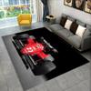 Alfombra de Dibujos Animados para Coche de Carreras y Piloto de Carreras para el Hogar Sala de Estar Dormitorio Sofá Felpudo Decoración, Alfombra para Zona de Juegos Infantil Alfombrilla Antideslizante para el Suelo