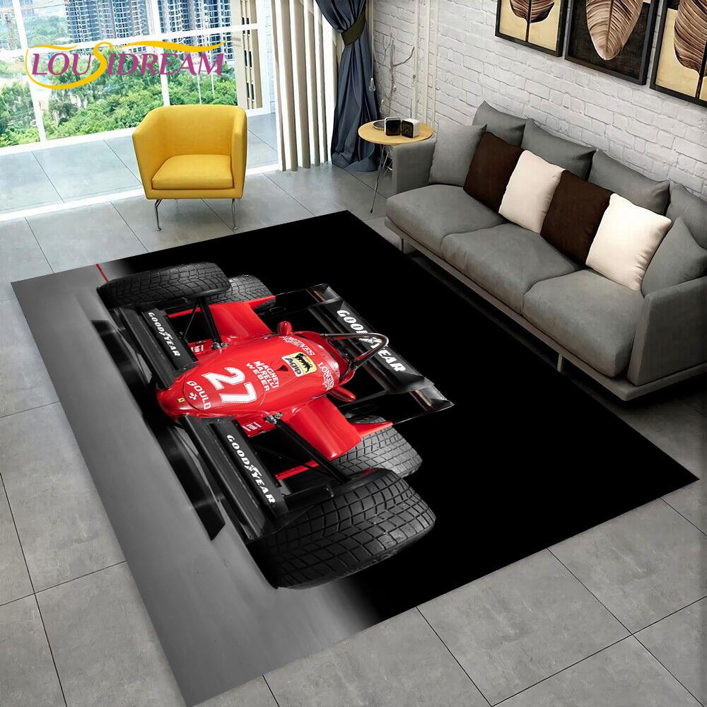 

Racing Vehicle Car Racer Cartoon Carpet Rug for Home Living Room Bedroom Sofa Doormat Decor,kid Play Area Rug Non-slip Floor Mat 40x60cm