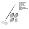 Mini Portable Flat Mop Compact Size Lightweight RV Mop Home Kitchen Bathroom Small Space Cleaning Tool