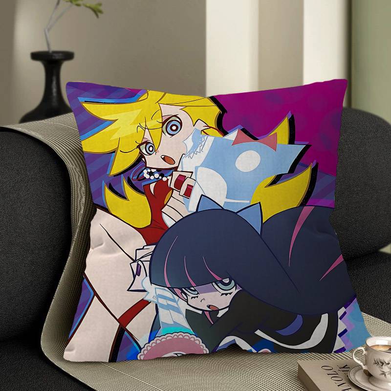 Panty And Stocking With Garterbelt Pillow Cover Sofa Cushion Cover Home Room Decoration Children Gift