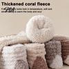Winter Warm Calf Socks Thickened Long Plush for Women, Coral Fleece Socks, Cold Weather Indoor Thermal Sleep Anti-static Contrast Color Cozy