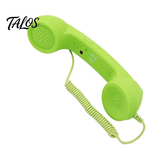 Ricevitore Telefonico Portatile Telefono Vintage per Cellulare, Accessorio Smartphone Cablato Tipo-C da 3,5 mm Ricevitore Retrò, Universale