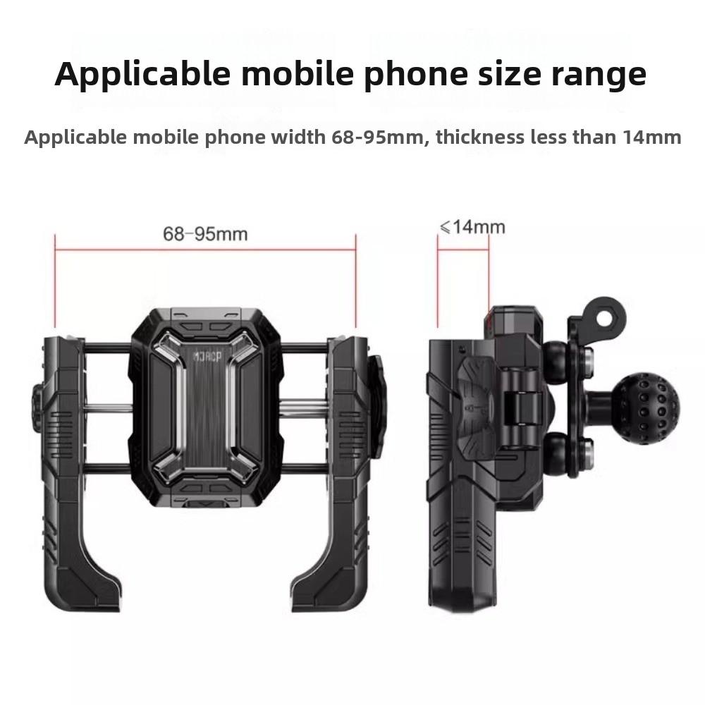 Muti-Usage Phone Holder Adjustable Anti Vibration Motorcycle Phone Holder Shock Absorb Anti Shake Handlebar Mount