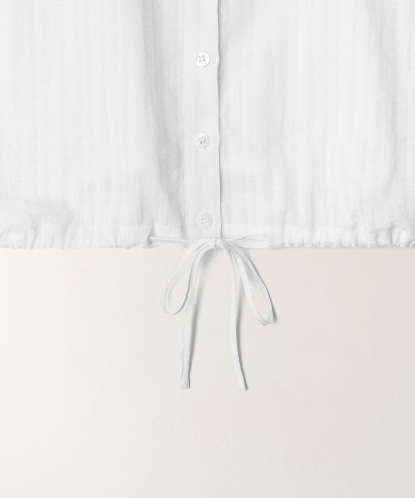 TTUDEMENT Gauze Sleeveless Blouse_White
