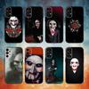 Saw Jigsaw Phone Case For Samsung S25,S24,S21,S22,S23,S30,Ultra,S20,Plus,Fe,Lite,Note,10,9,5G Black Cover