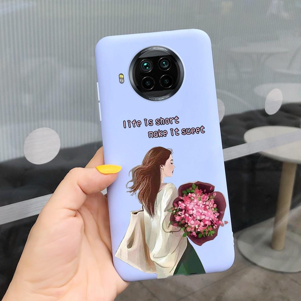ForXiaomi Mi 10T Lite Case Cute Cartoon Cat Painted TPU Silicone Back Cover For Xiaomi Mi 10T Lite 5G 10Tlite Phone Case Funda