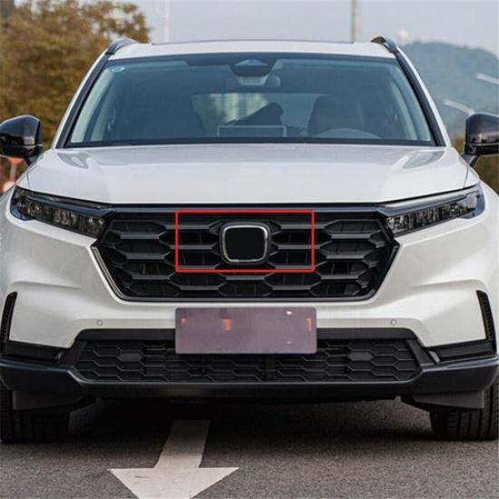 Chrome Front Logo Emblem Frame Cover Trim For Honda CR-V CRV 2023 2024 2025
