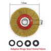 Wire Brush Wheel for Metal Cleaning 100mm Bench Grinder Compatible