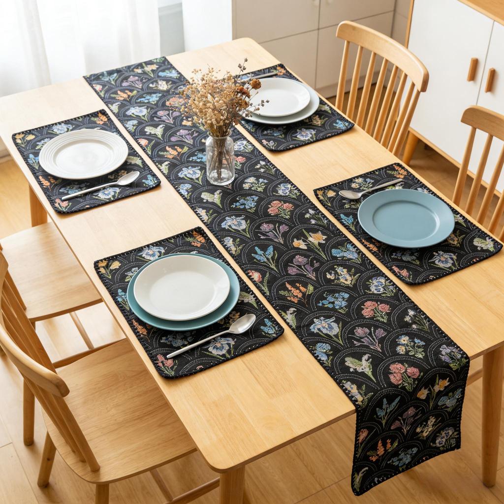 Washable Nordic Cotton Linen Modern for Dining Table, Coffee Table and TV Cabinet Decoration Table Runner