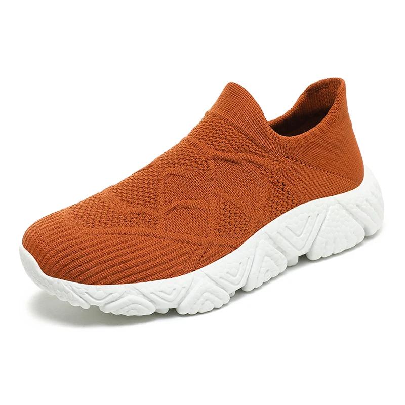 

Мужские кроссовки для бега, нейтральные, повседневные, легкие, спортивные туфли на мягкой подошве, дышащая сетка, модные кроссовки для ходьбы для мужчин 39 коричневый