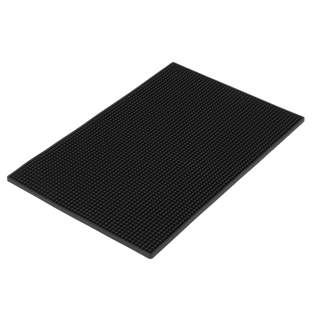 

1pc Soft Black Color PVC Bar Mat Waterproof Coaster Kitchen Tool (#1)