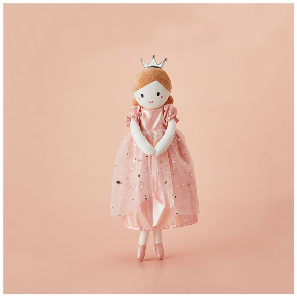 Nortic Style Princess Stuffed Doll Ballet Shoes Pink Dress Doll Girl Soft Plush Toy  Birthday Gift