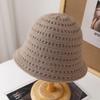 Winter Knit Bucket Hat For Women Thickened Solid Dome Fisherman Cap Cold-Proof Hat, Vintage Warm Keep Winter Fashion Accessory